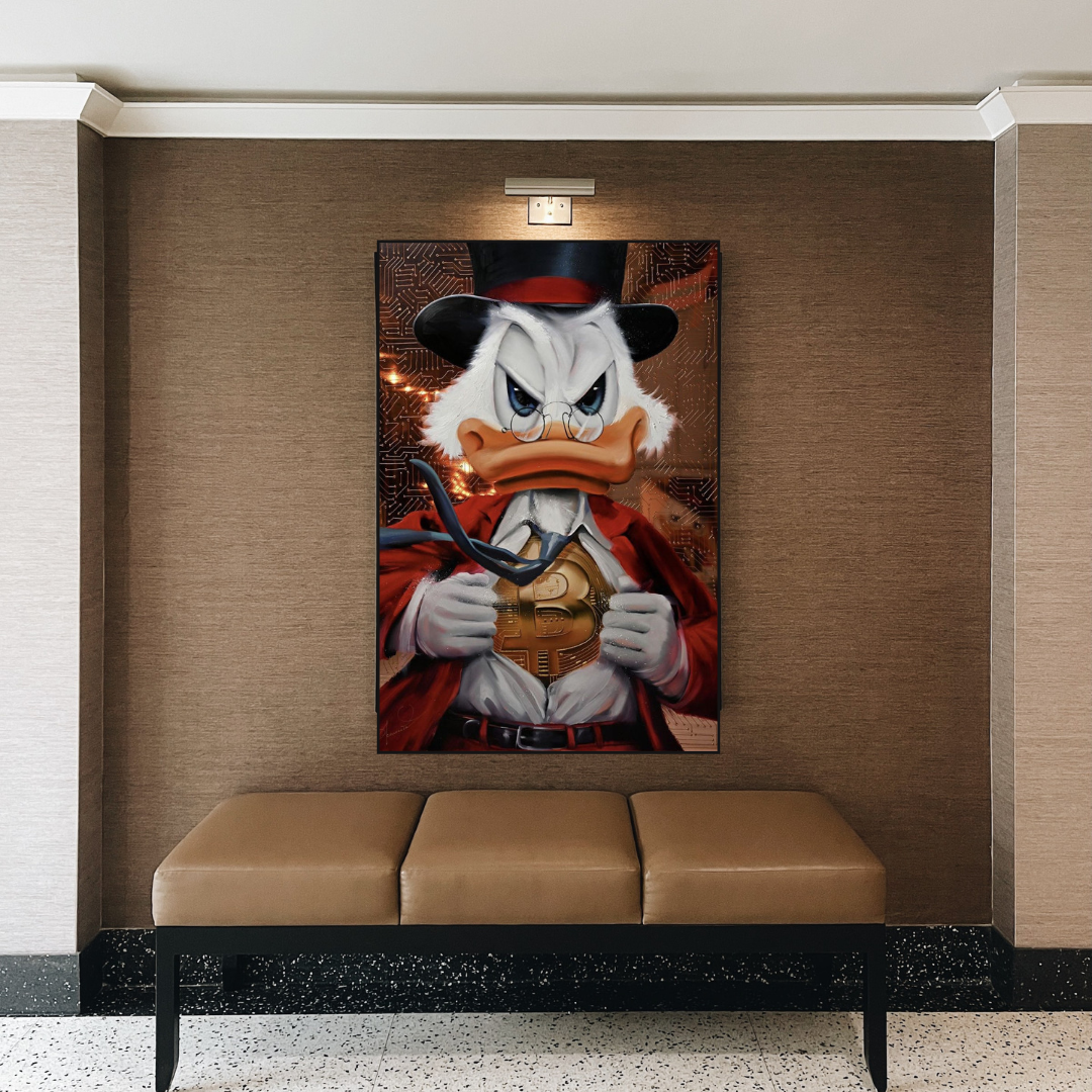 Scrooge McDuck Money Maker Millionaire Art mural sur toile