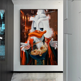 Scrooge McDuck Money Maker Millionaire Canvas Wall Art