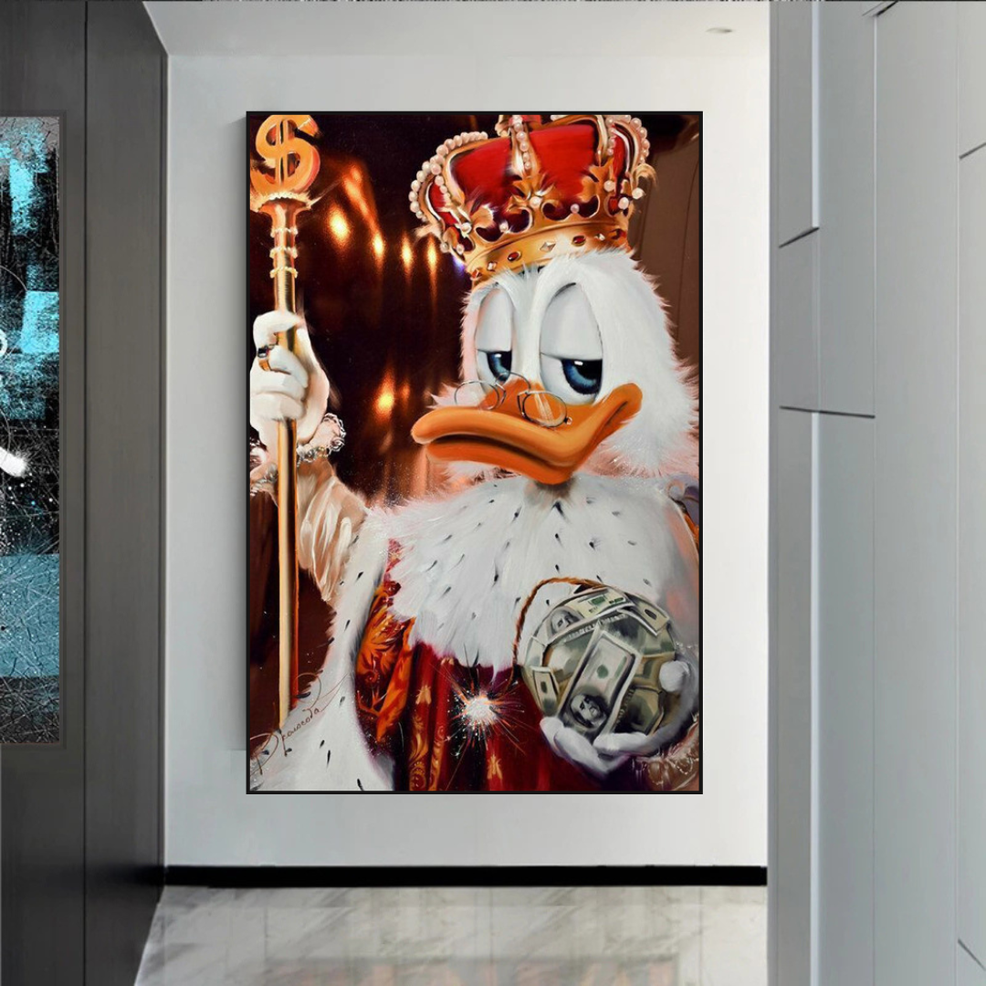 Scrooge McDuck Money Maker Millionaire Art mural sur toile