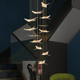 Seagull Hanging Light Staircase Chandelier – LED Lighting