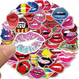 Sexy Lips Suitcase Waterproof Graffiti Laptop Diary Toy Decoration Sticker