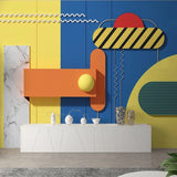 Shapes in Color Nursery Wallpaper