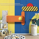 Shapes in Color Nursery Wallpaper