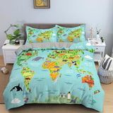 Shop World Map Bedding Set - Discover Exquisite Designs