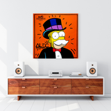 Art sur toile Simpsons par Alec