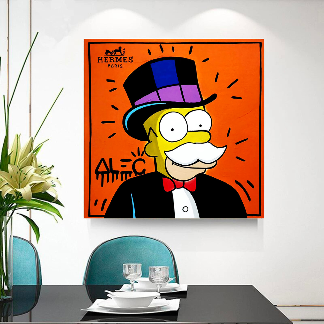 Art sur toile Simpsons par Alec