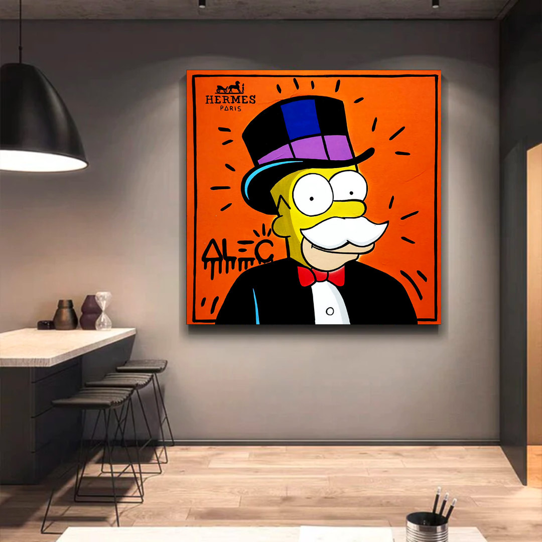 Art sur toile Simpsons par Alec