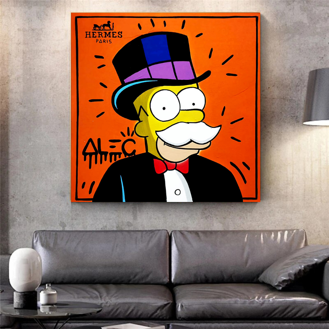 Art sur toile Simpsons par Alec