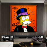 Simpsons Leinwandkunst von Alec