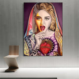 Décoration murale sur toile Madonna chanteuse 