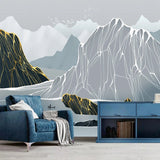 Sketchy Mountain Passage Wallpaper - Transform Your Space