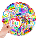 Rainbow Small Fresh Stickers Pack | Famous Bundle Stickers | Waterproof Bundle Stickers