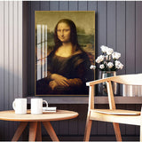 Leinwand-Wandkunst „Lächeln der Mona Lisa“.