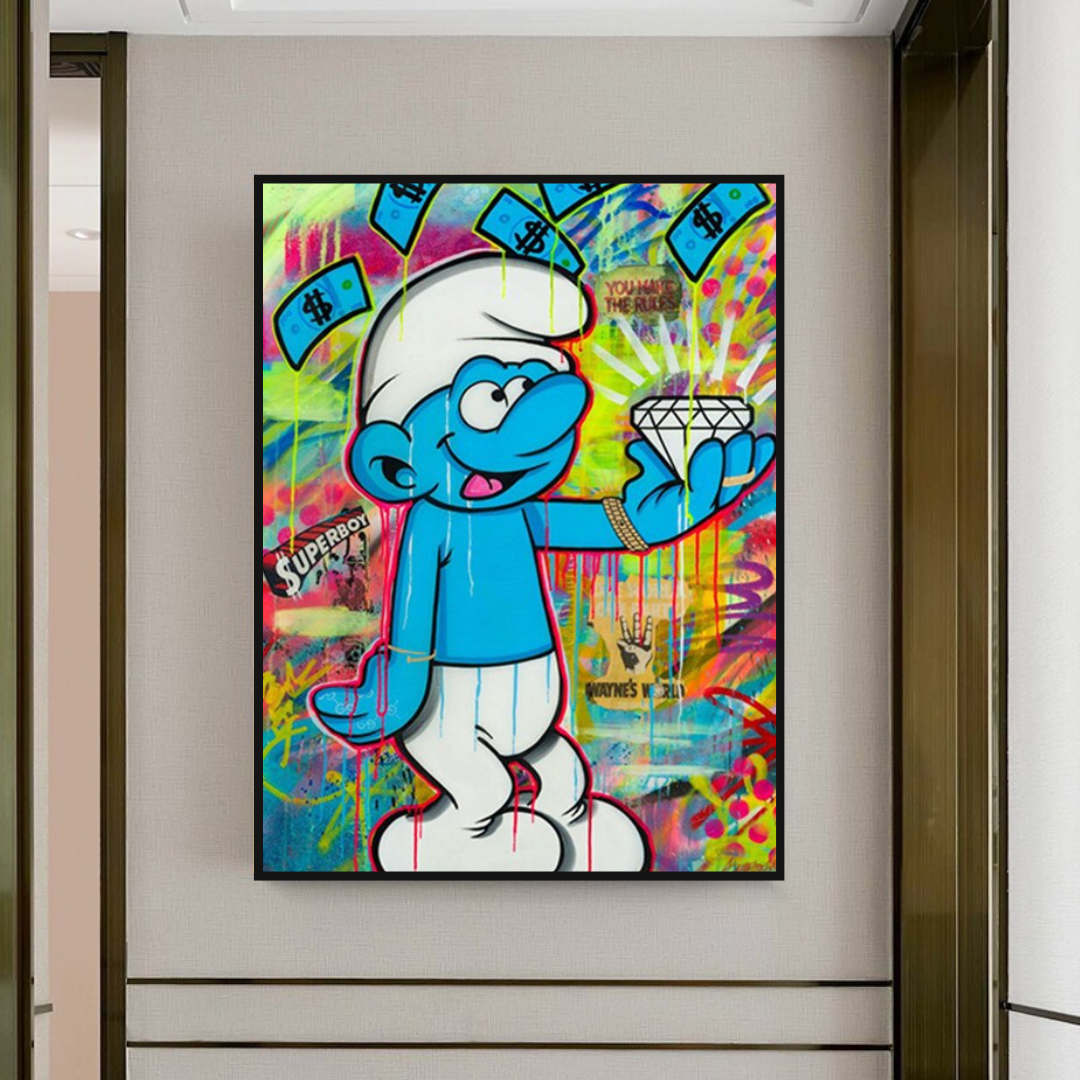 Smurfie DiamondCanvas Wall Hanging Art