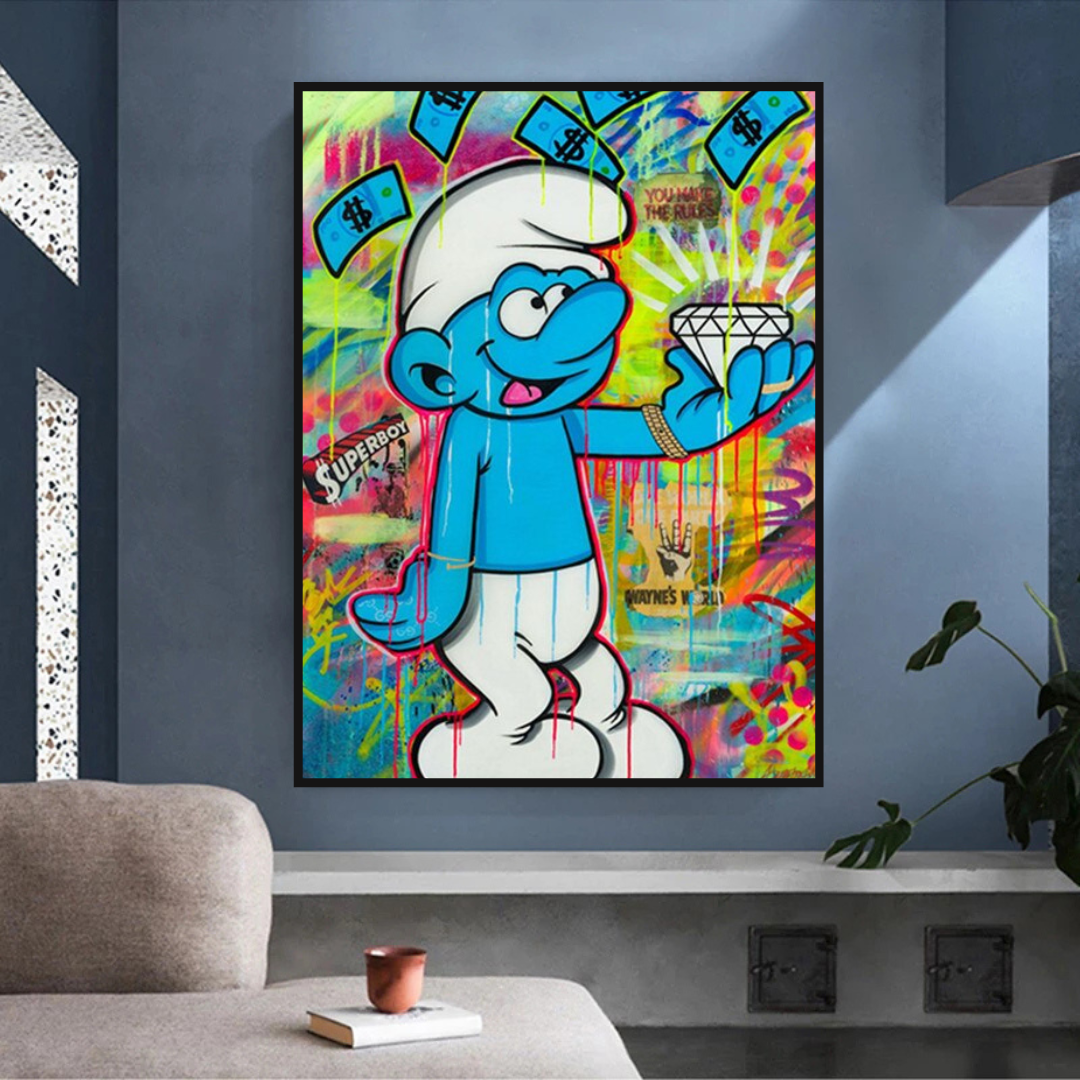 Smurfie DiamondCanvas Wandbehang Kunst