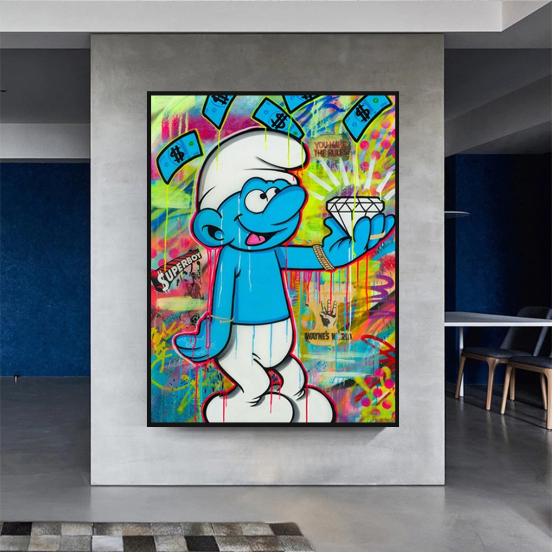 Smurfie DiamondCanvas Wandbehang Kunst