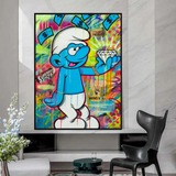 Smurfie DiamondCanvas Wall Hanging Art