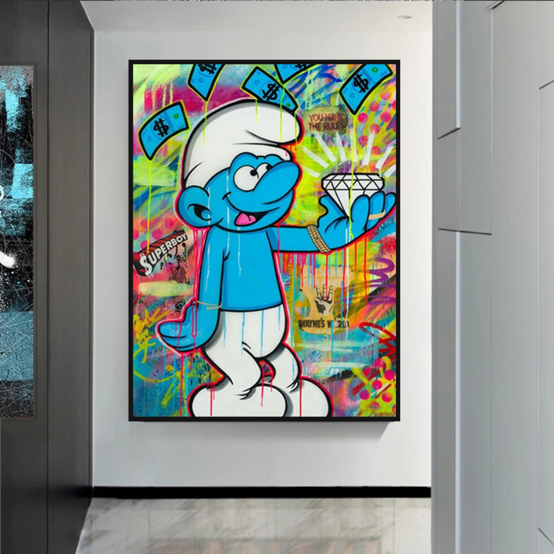 Smurfie DiamondCanvas Wandbehang Kunst