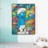 Smurfie DiamondCanvas Wandbehang Kunst