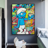 Smurfie DiamondCanvas Wandbehang Kunst