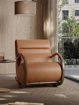 Chaise design paresseuse à bascule escargot