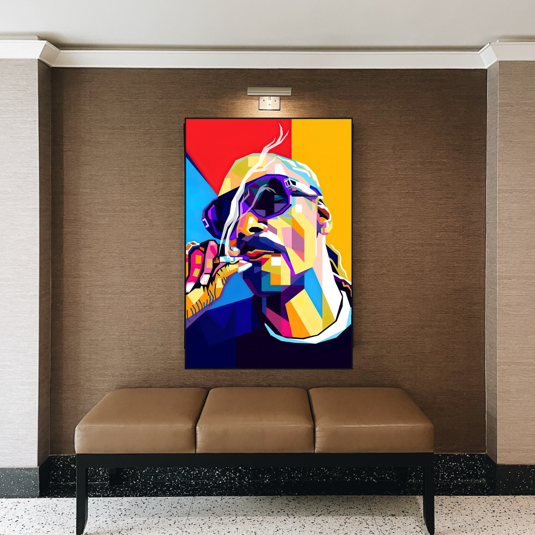 Snoop Berühmter Sänger HipHop Leinwand-Wandkunst