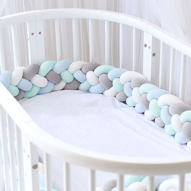 Soft Plush Cot Bumper: Crib Bumper for Tots