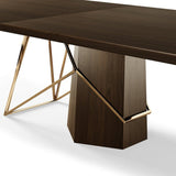 Designer-Esstisch aus massivem Holz
