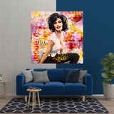 Sophia Loren „Get Wild“ Leinwand-Wandkunst für Wohnzimmer, Büro und Geschenk: