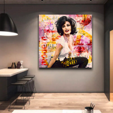 Sophia Loren "Get Wild" Canvas Wall Art for Living Room, Office, and Gift: