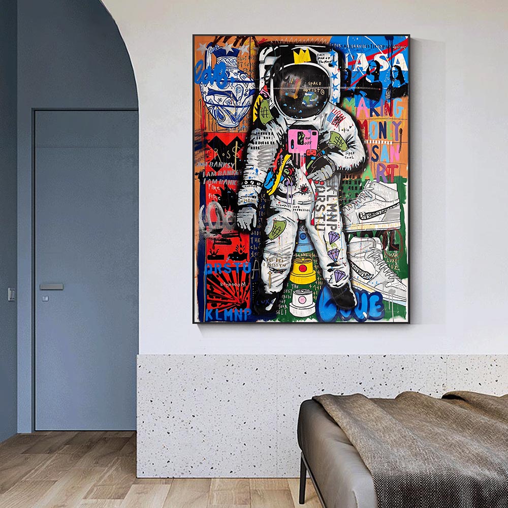 Décoration murale sur toile Spaceman Luxe