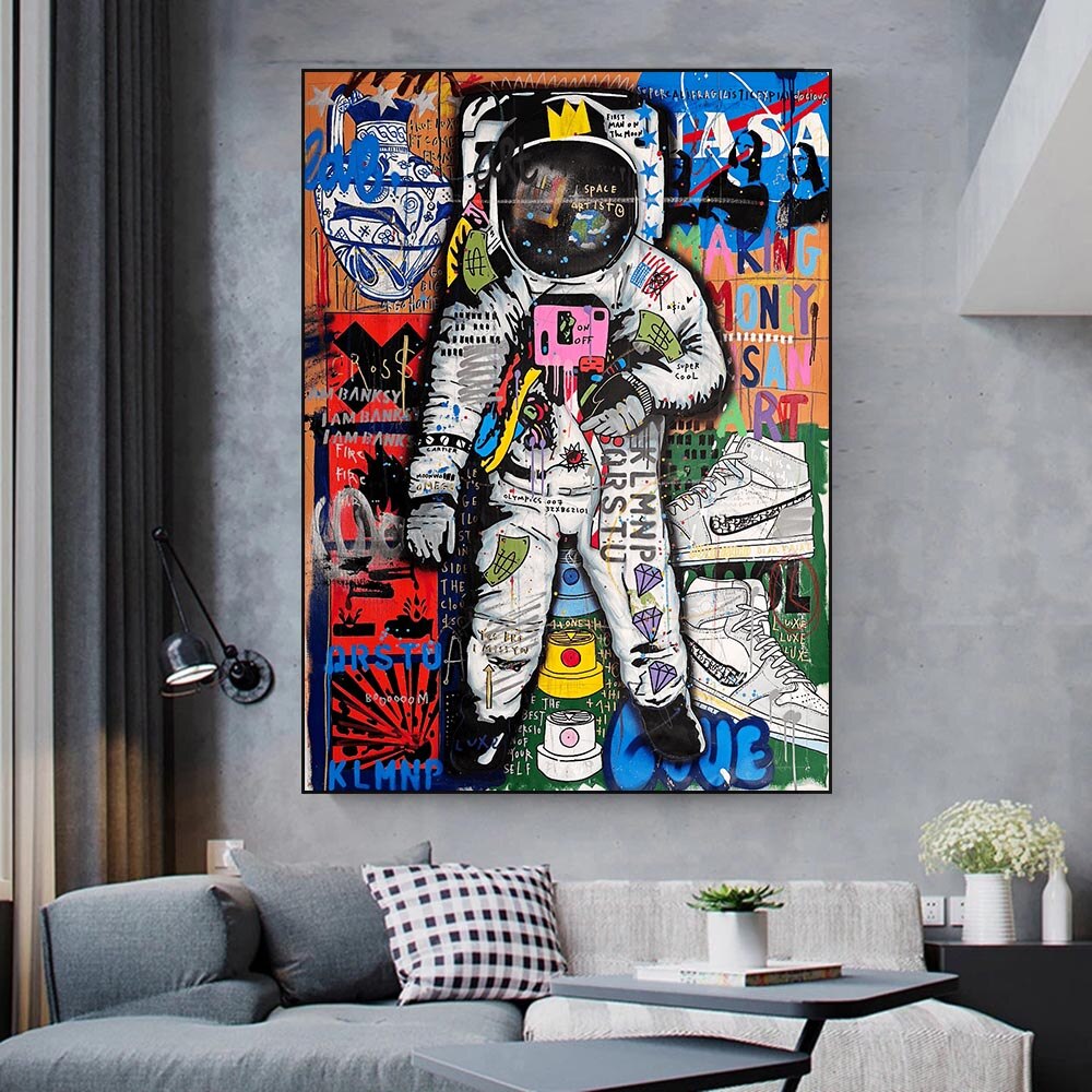 Décoration murale sur toile Spaceman Luxe