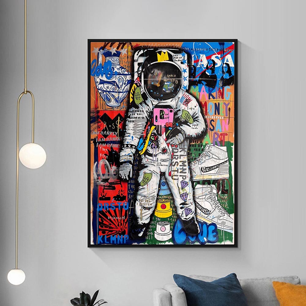 Décoration murale sur toile Spaceman Luxe