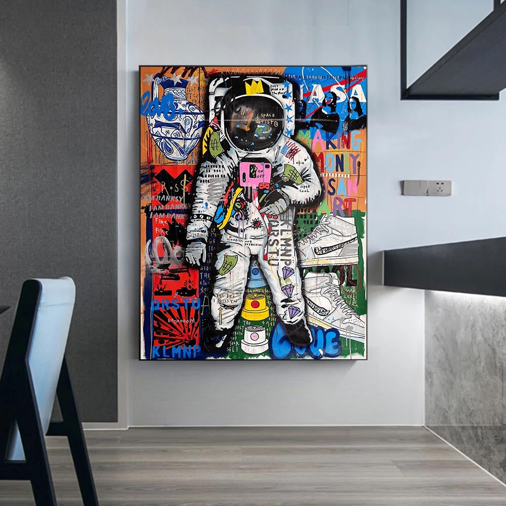 Spaceman Luxe Canvas Wall Art