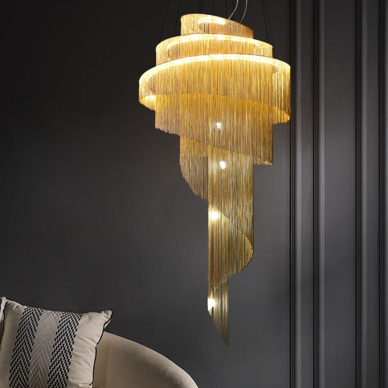 Spiral Chandelier Chain: Quality and Versatile Solution