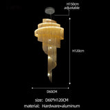 Chaîne de lustre en spirale : solution de qualité et polyvalente