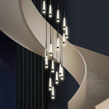 Spiral Cones: Staircase Chandelier - Elegant Lighting