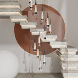 Spiral Cones: Staircase Chandelier - Elegant Lighting