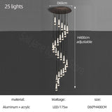 Spiral Cones: Staircase Chandelier - Elegant Lighting