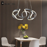 Spiral Wave LED Chandelier: Illuminating Sophistication