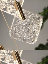 Quadratischer Kristall-Kronleuchter – exquisite Beleuchtung