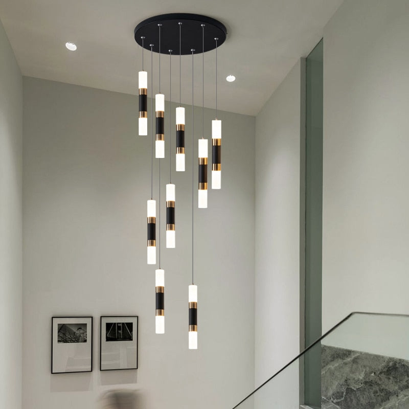 Staircase Chandelier - Illuminate with Acrylic Chandelier