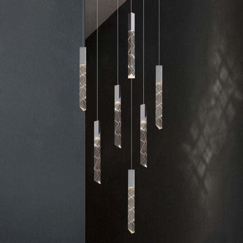 Staircase Crystal Chandelier Light