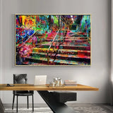 Stairs Canvas Wall Art – Immersive and Striking Décor