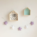 Stars Garland Soft Padded Room Wall Decoration | Nursery Star String Kids Room