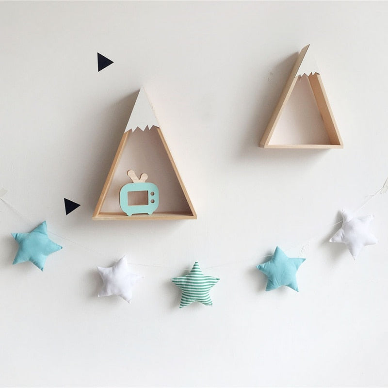 Stars Garland Soft Padded Room Wall Decoration | Nursery Star String Kids Room