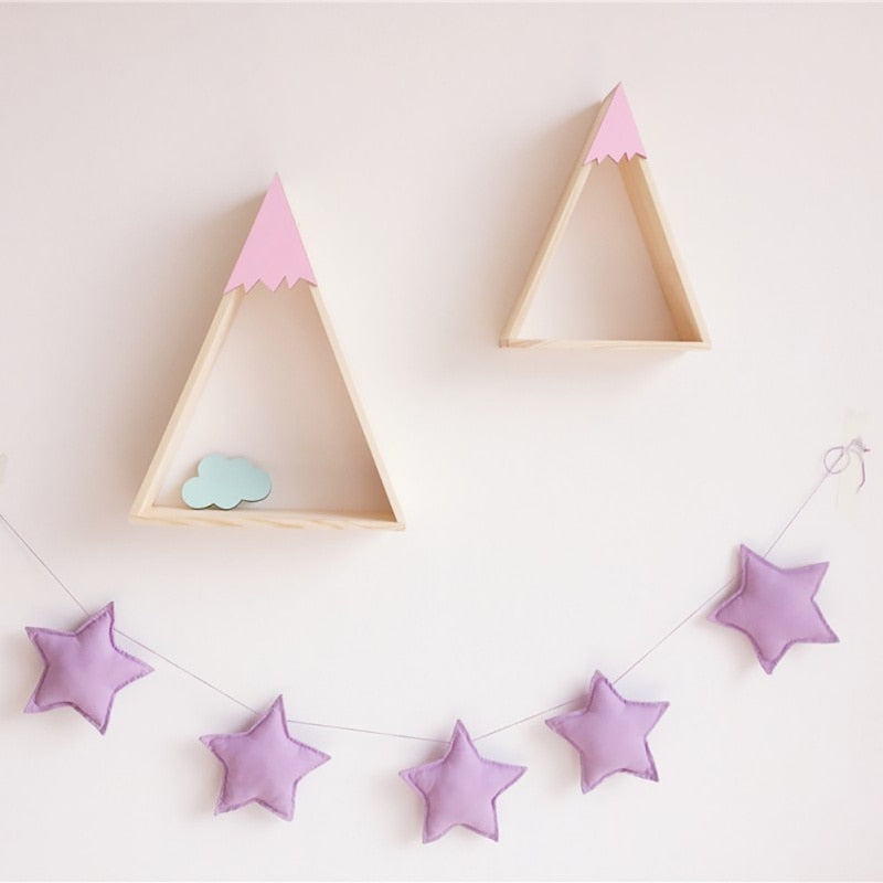 Stars Garland Soft Padded Room Wall Decoration | Nursery Star String Kids Room