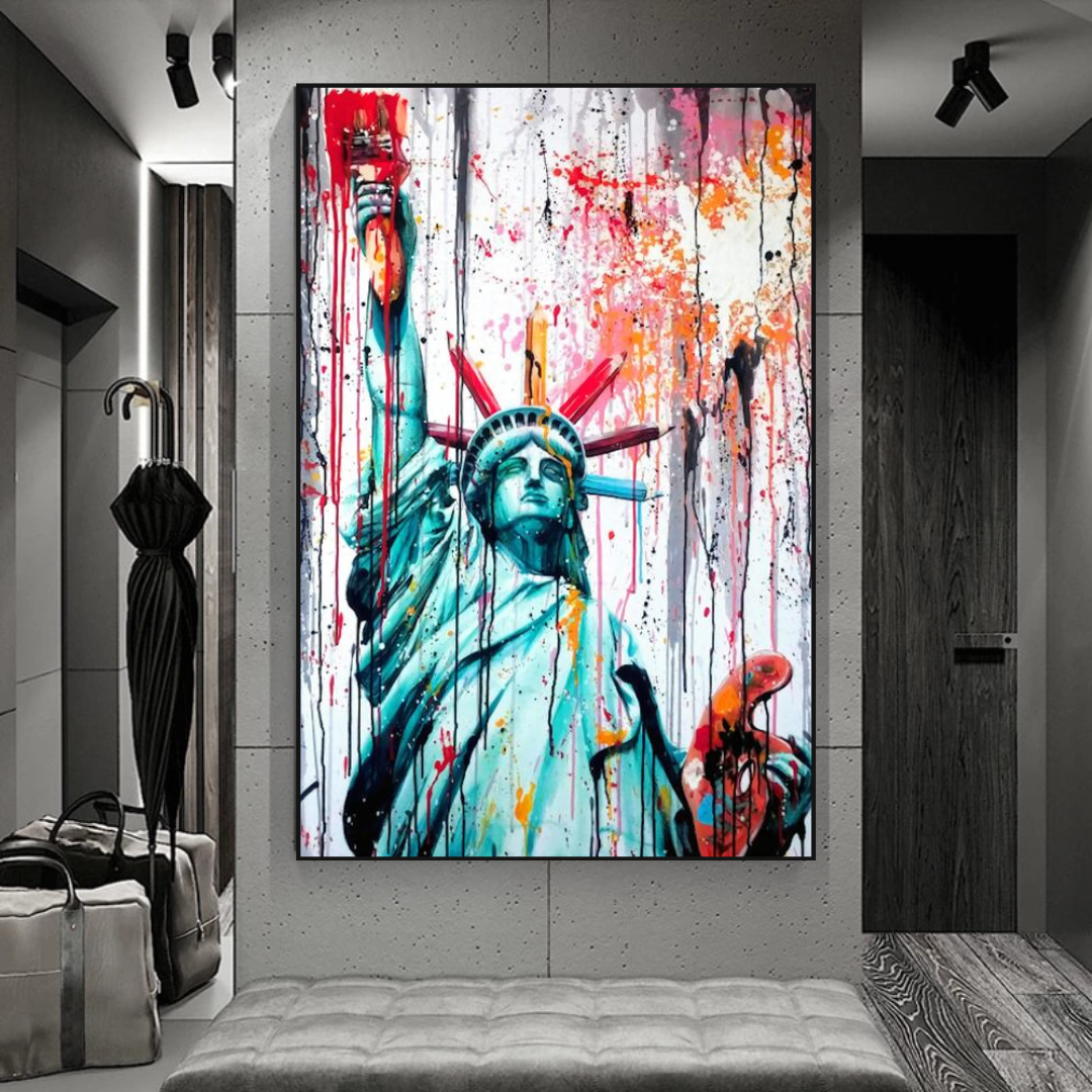 Statue of Liberty Canvas Wall Art - Freedom and Hope Symbol