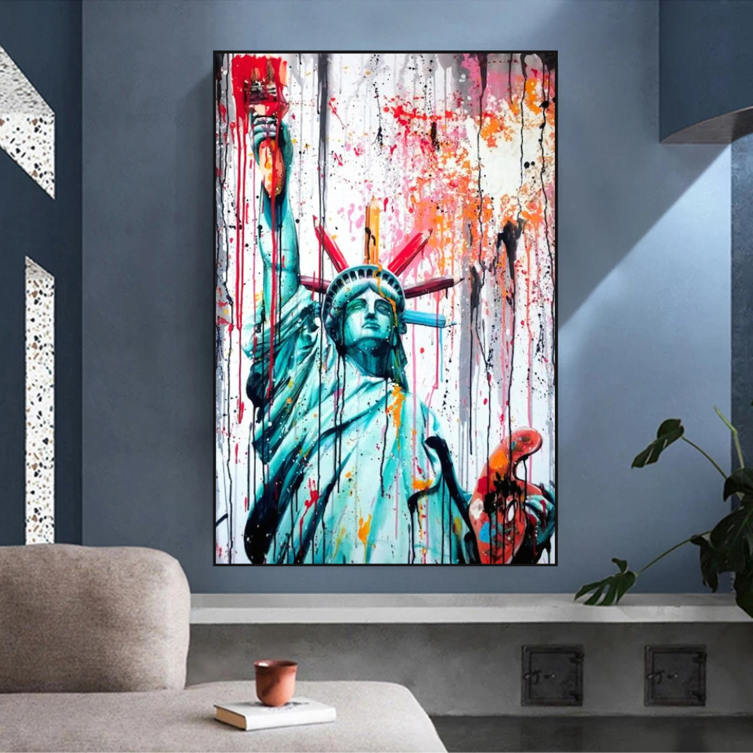 Statue of Liberty Canvas Wall Art - Freedom and Hope Symbol