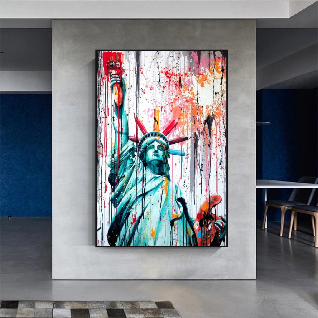 Statue of Liberty Canvas Wall Art - Freedom and Hope Symbol